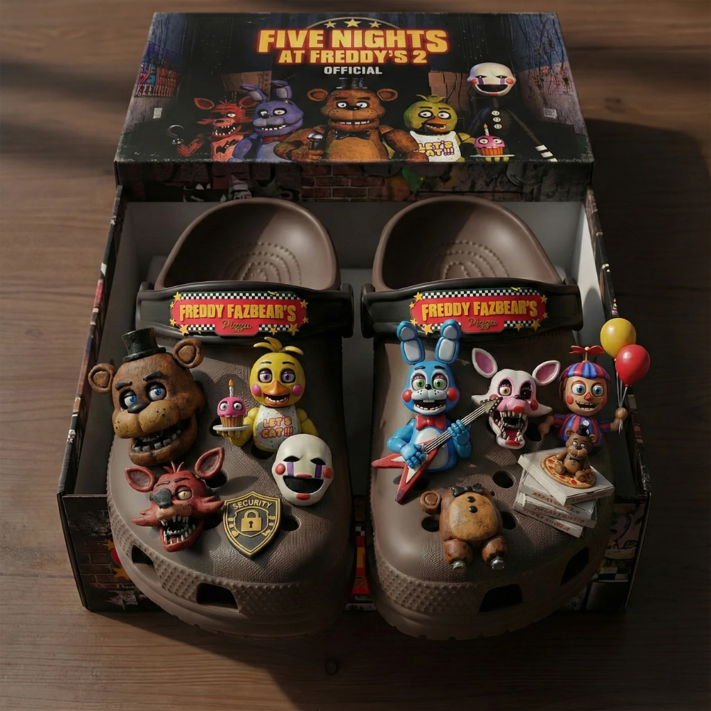 Five Nights at Freddy Crocs Charms