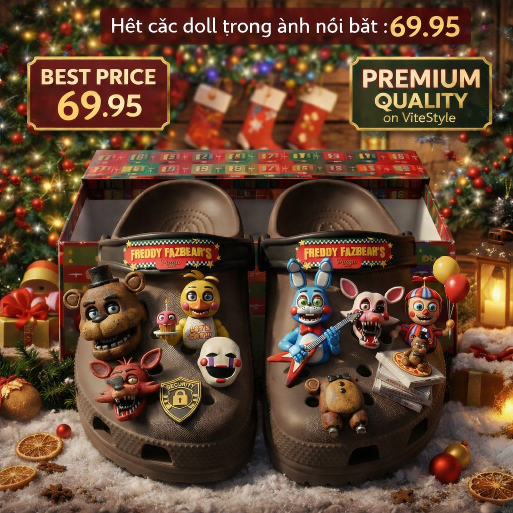 Five Nights at Freddy Crocs Charms