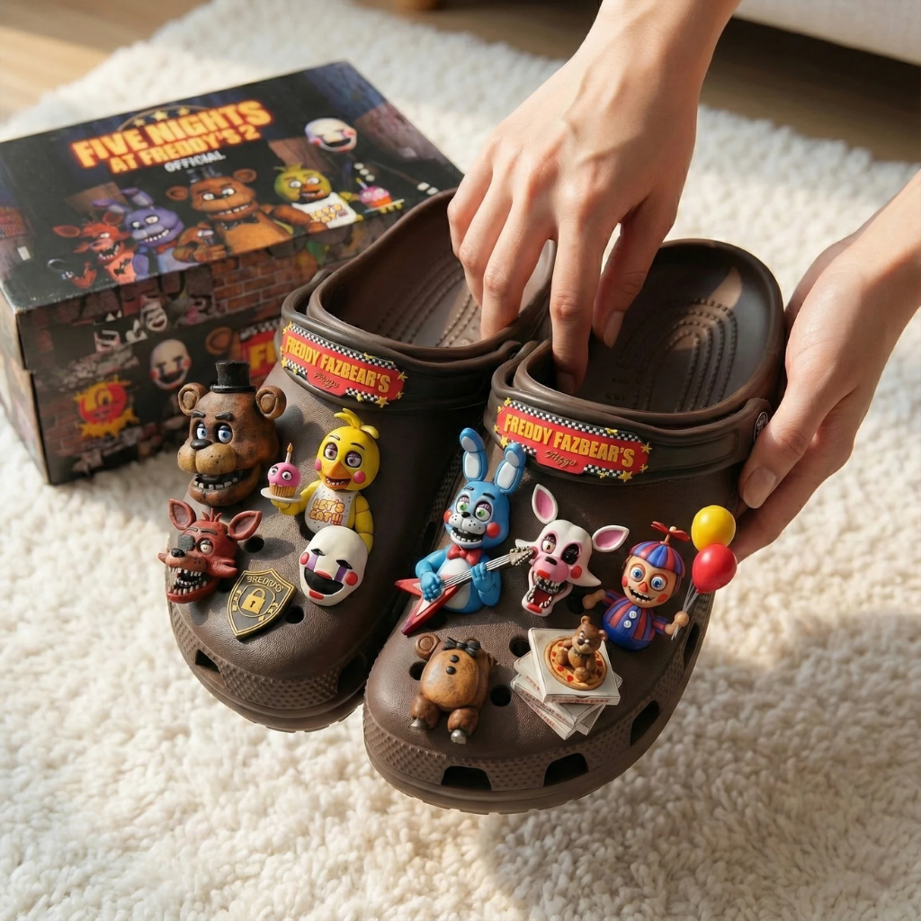 Five Nights at Freddy Crocs Charms