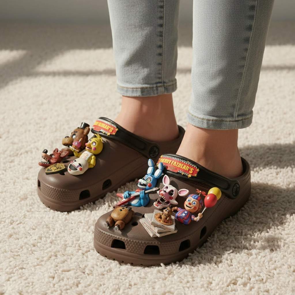 Five Nights at Freddy Crocs Charms