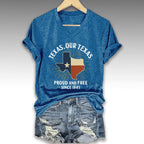 Flood Texas Our Texas Proud And Free Since 1845 Shirt