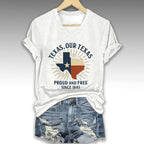 Flood Texas Our Texas Proud And Free Since 1845 Shirt