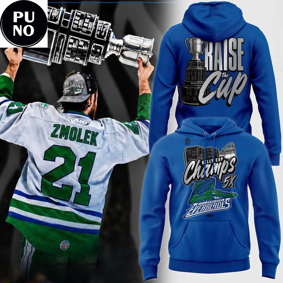 Florida Everblades 2026 Kelly Cup Champions 5x Championship Hoodie T-Shirt
