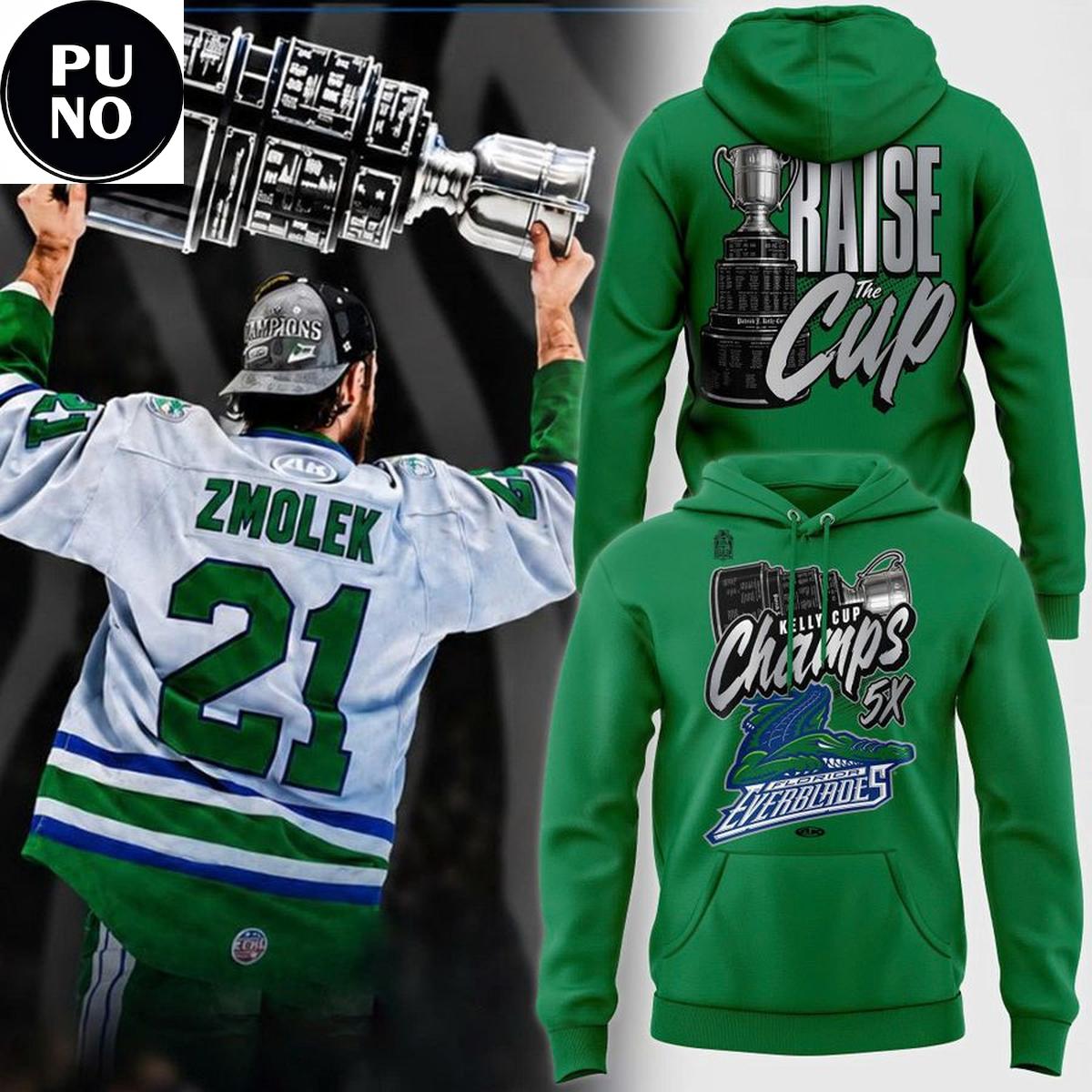 Florida Everblades 2026 Kelly Cup Champions 5x Championship Hoodie T-Shirt