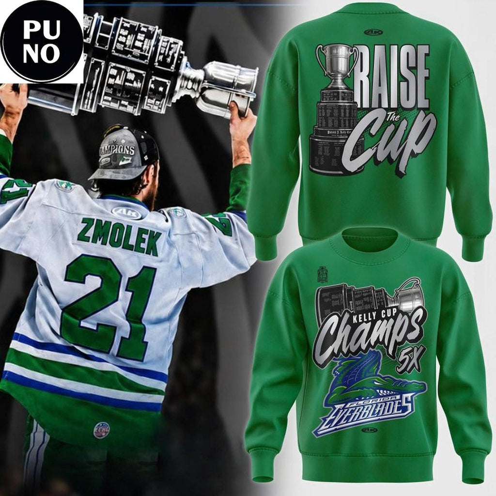 Florida Everblades 2026 Kelly Cup Champions 5x Championship Hoodie T-Shirt