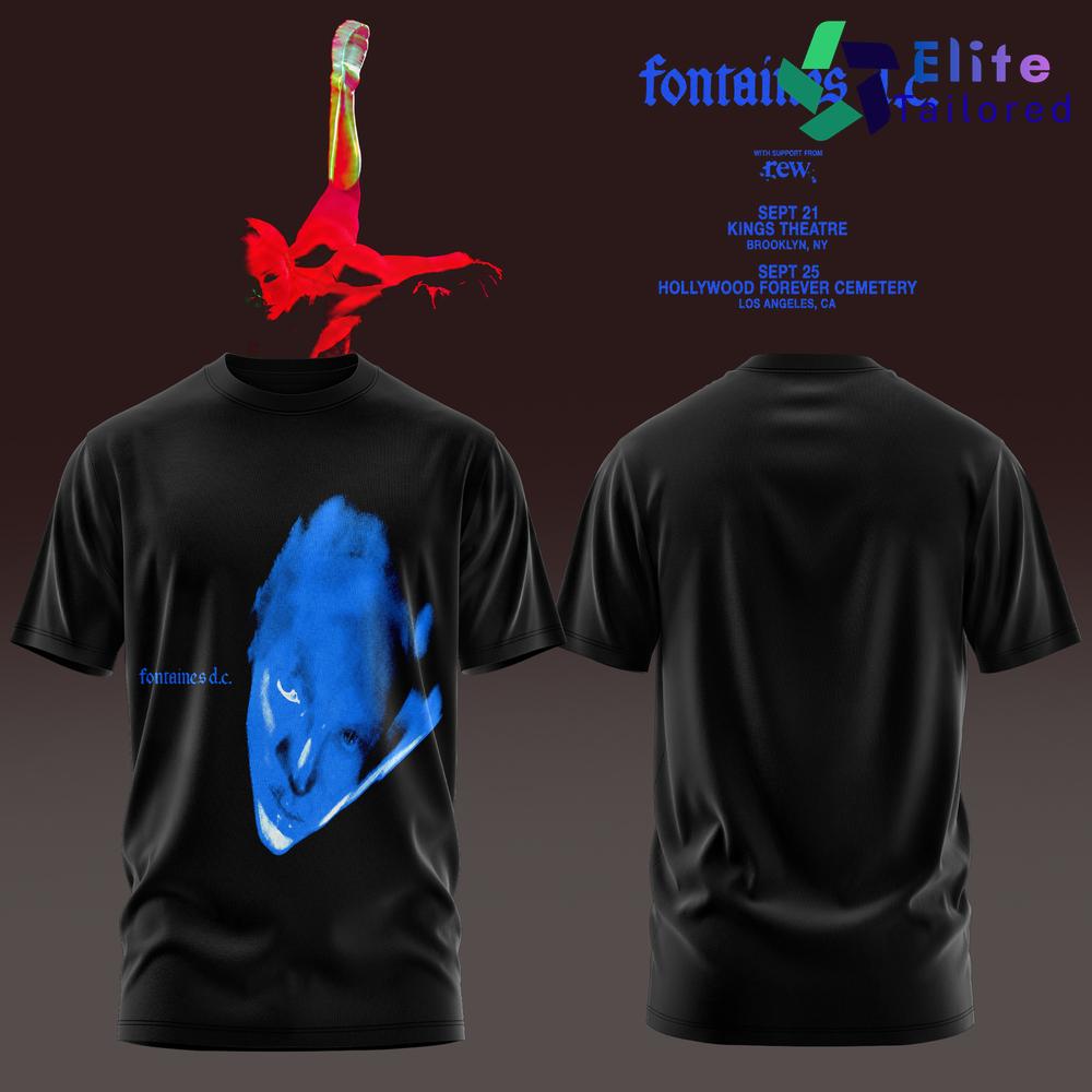 Fontaines D.C. Dopamine Chamber Concert Tour Graphic T-Shirt