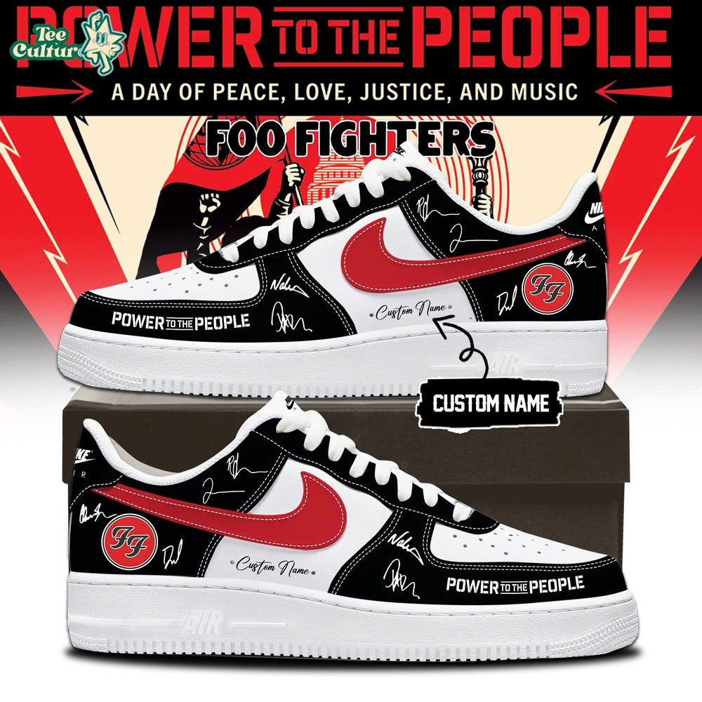 Foo Fighters  Power To The People Custom Air Force 1 Shoes