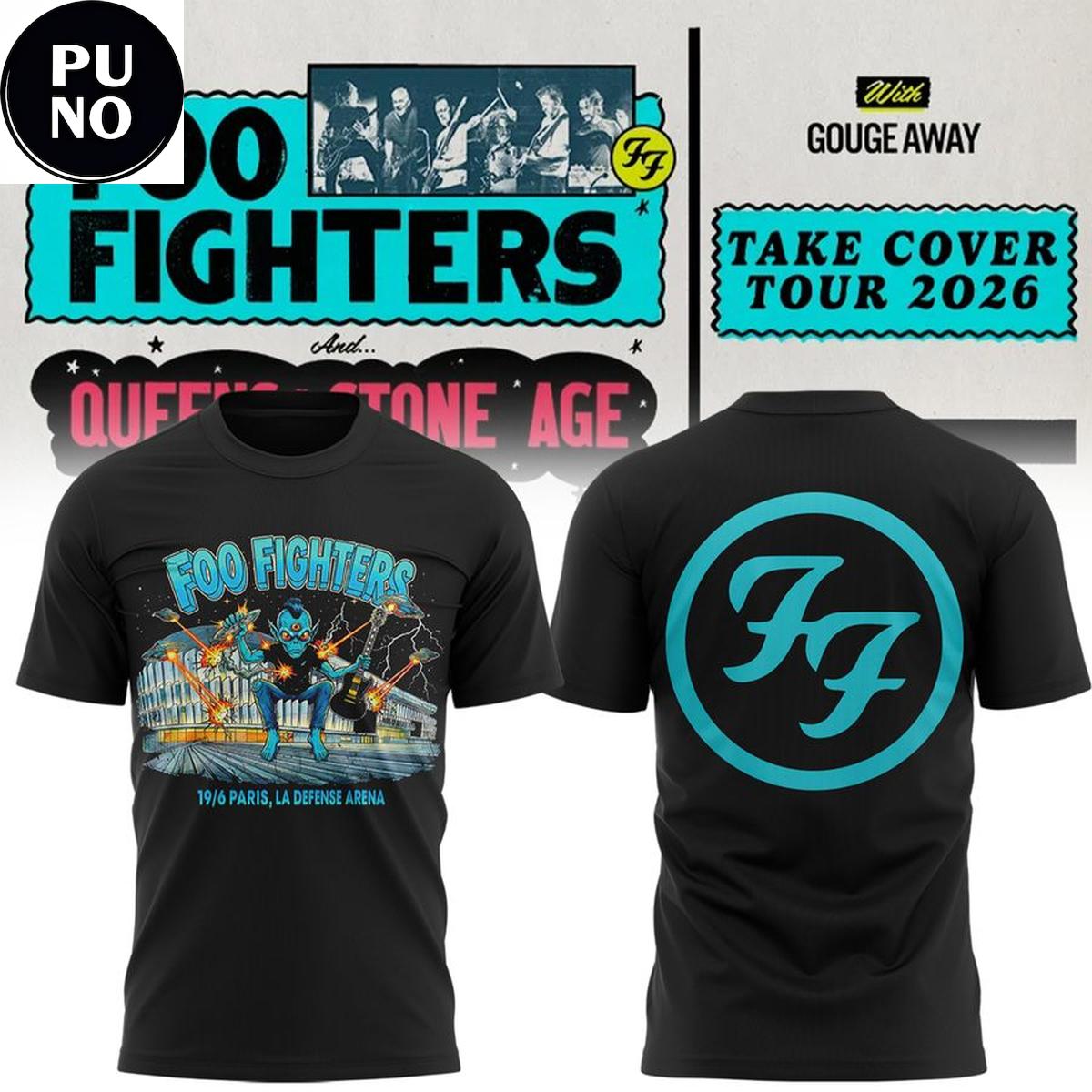Foo Fighters Take Cover Tour 2026 Event T-Shirt