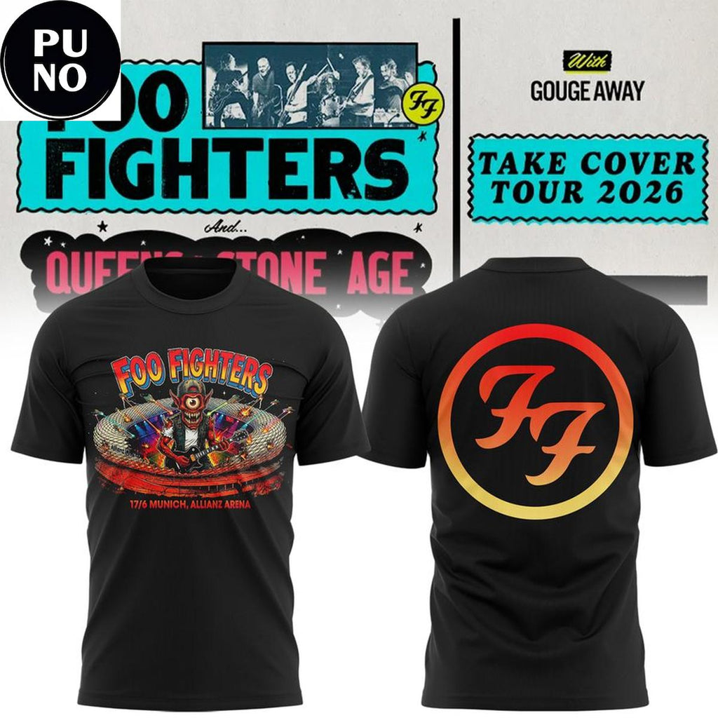 Foo Fighters Take Cover Tour 2026 Event T-Shirt