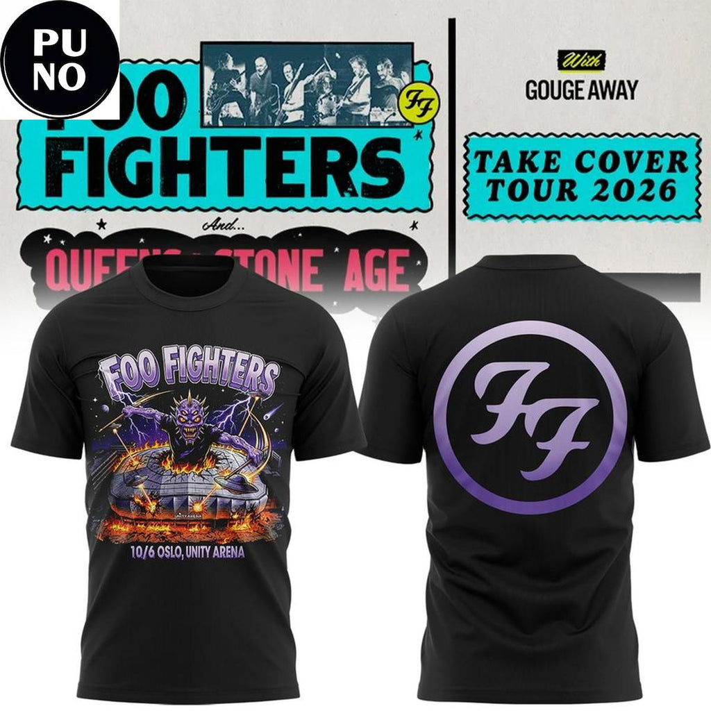 Foo Fighters Take Cover Tour 2026 Event T-Shirt