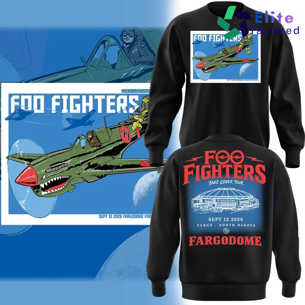Foo Fighters Take Cover Tour 2026 Fargodome Sweatshirt