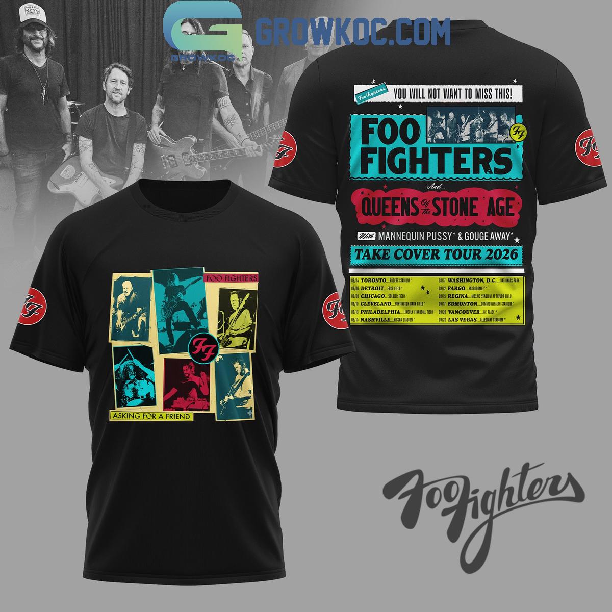 Foo Fighters Take Cover Tour 2026 Shirt