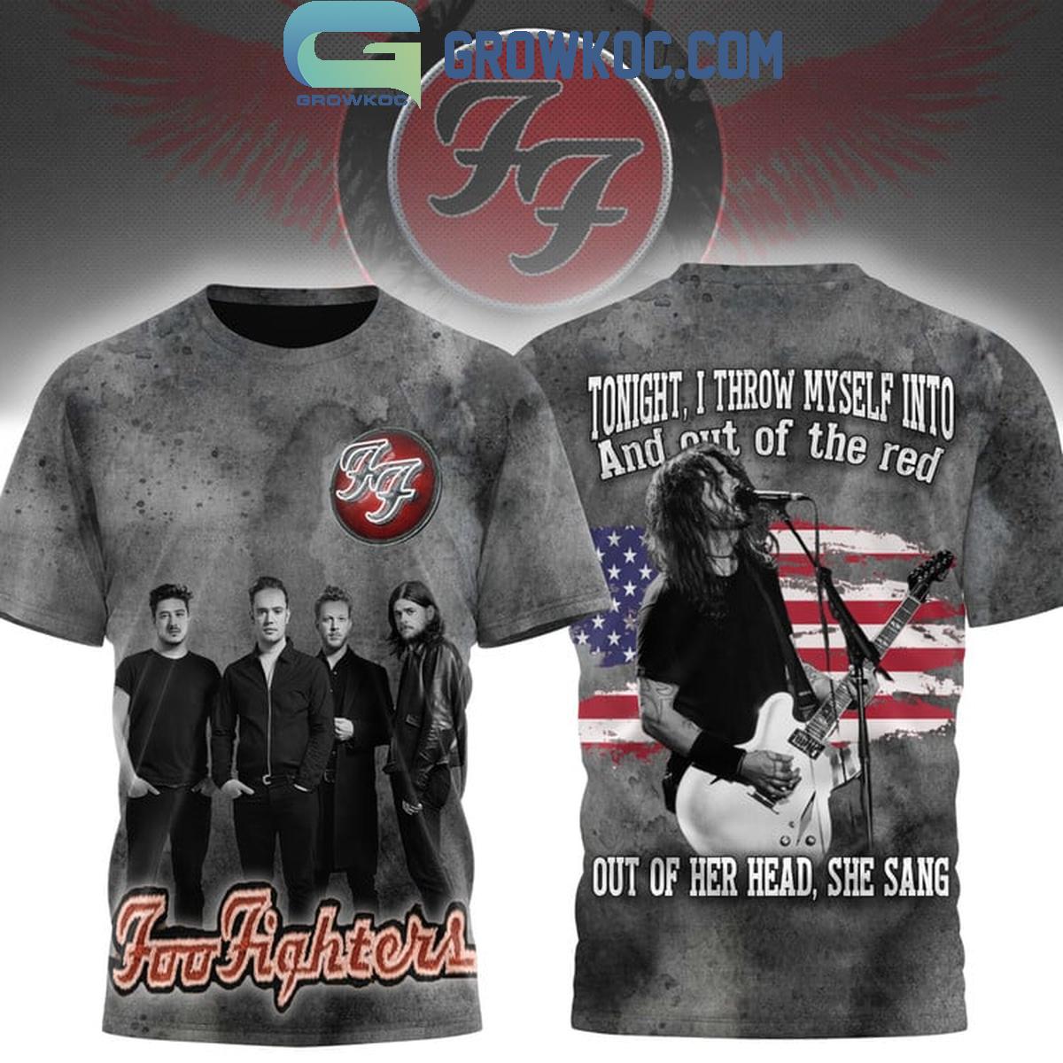 Foo Fighters Tonight I Throw Myself Into And Out Of The Red Hoodie T-Shirt