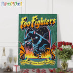 Foo Fighters Tour In London UK On June 22 2024 Wall Art Poster Canvas