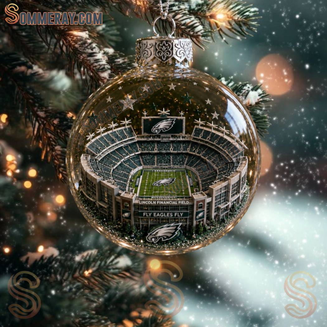 Football Team Stadium Ball Holiday Ornament
