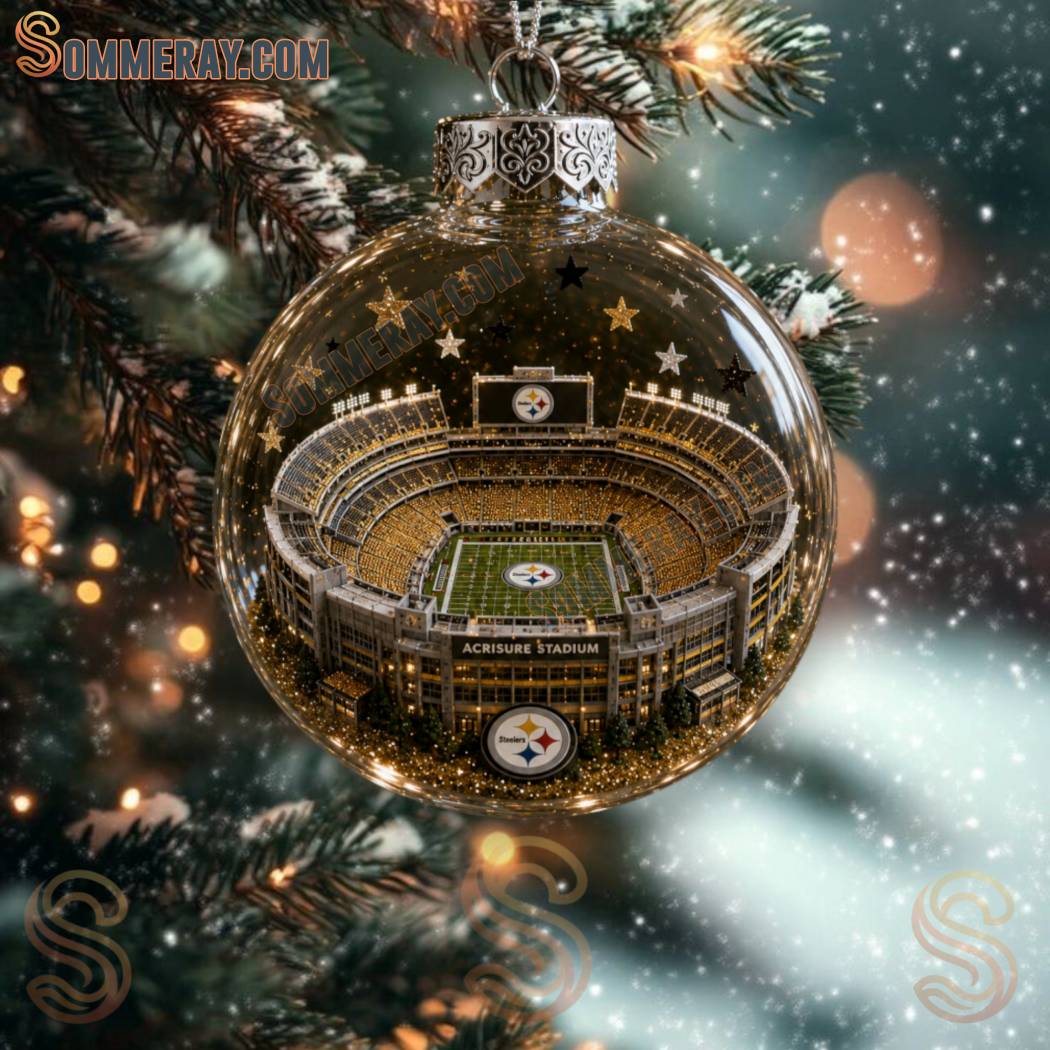 Football Team Stadium Ball Holiday Ornament