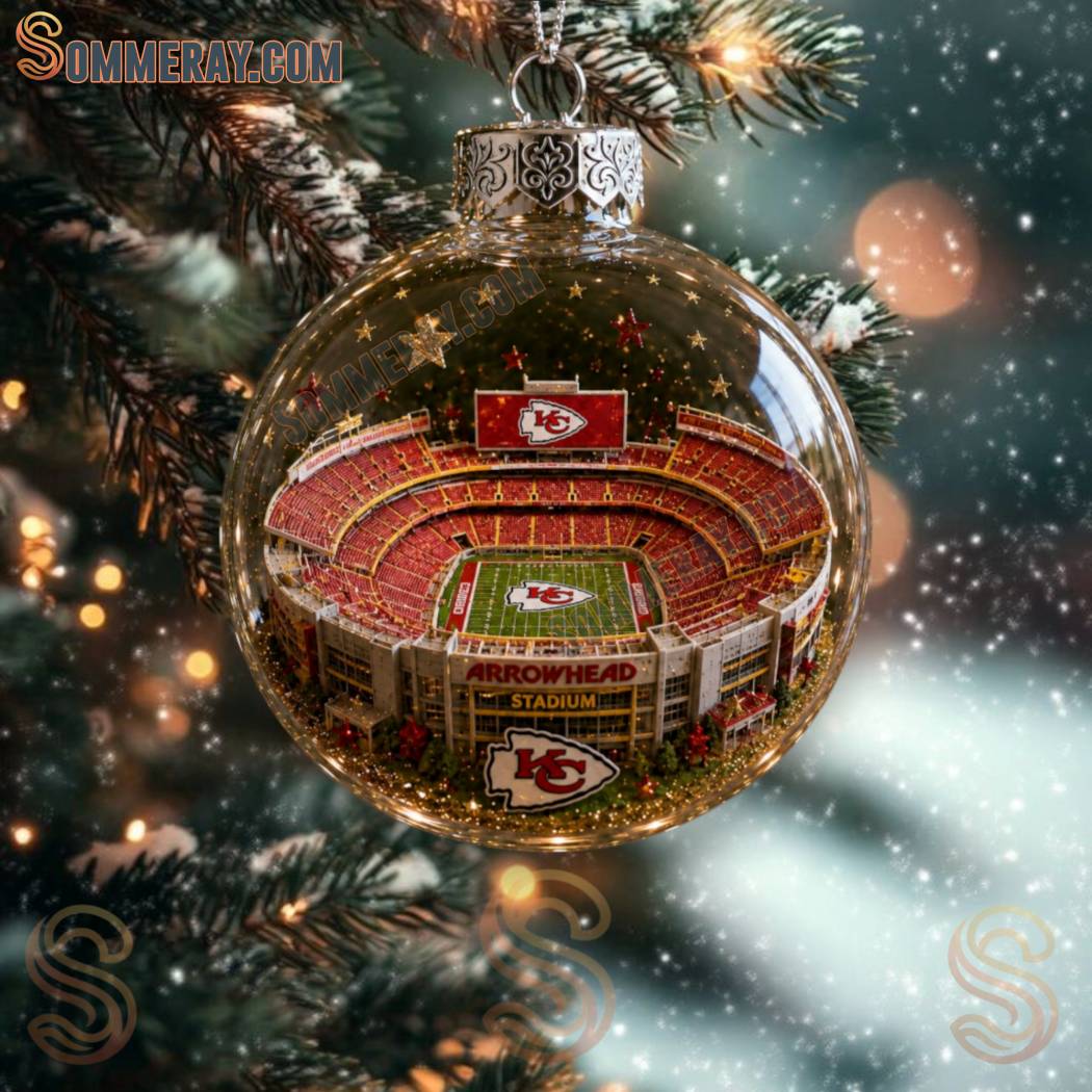 Football Team Stadium Ball Holiday Ornament