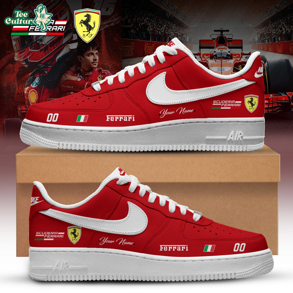 Formula One X Ferrari Edition Nike Air Force 1 Low Custom