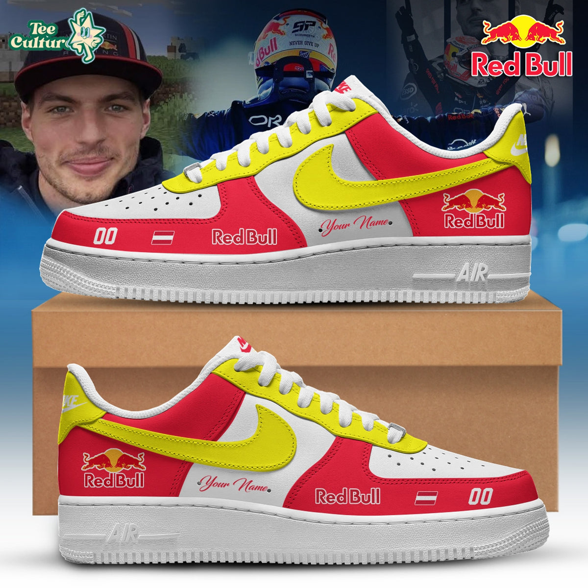 Formula One X Redbull Edition Nike Air Force 1 Low Custom