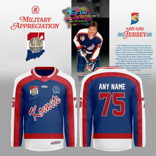 Fort Wayne Komets Military Appreciation 2026 Custom Hockey Jersey