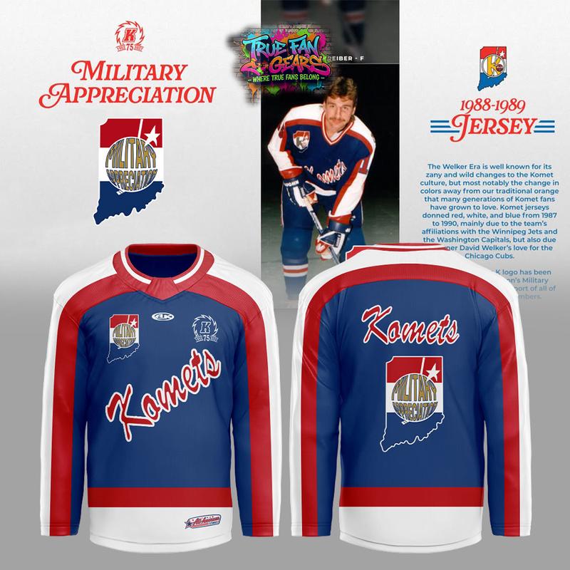 Fort Wayne Komets Military Appreciation 2026 Custom Hockey Jersey