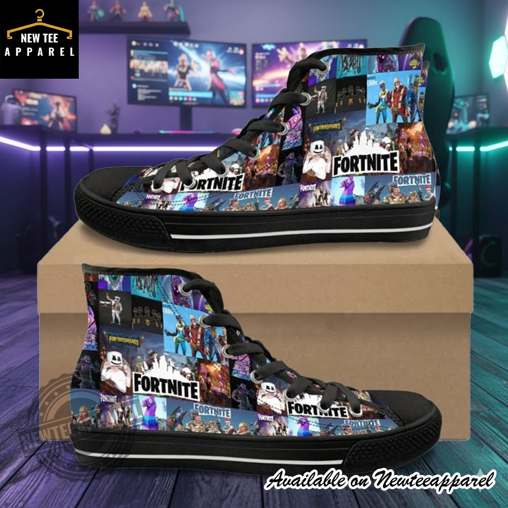 Fortnite Game Canvas High Top Sneakers