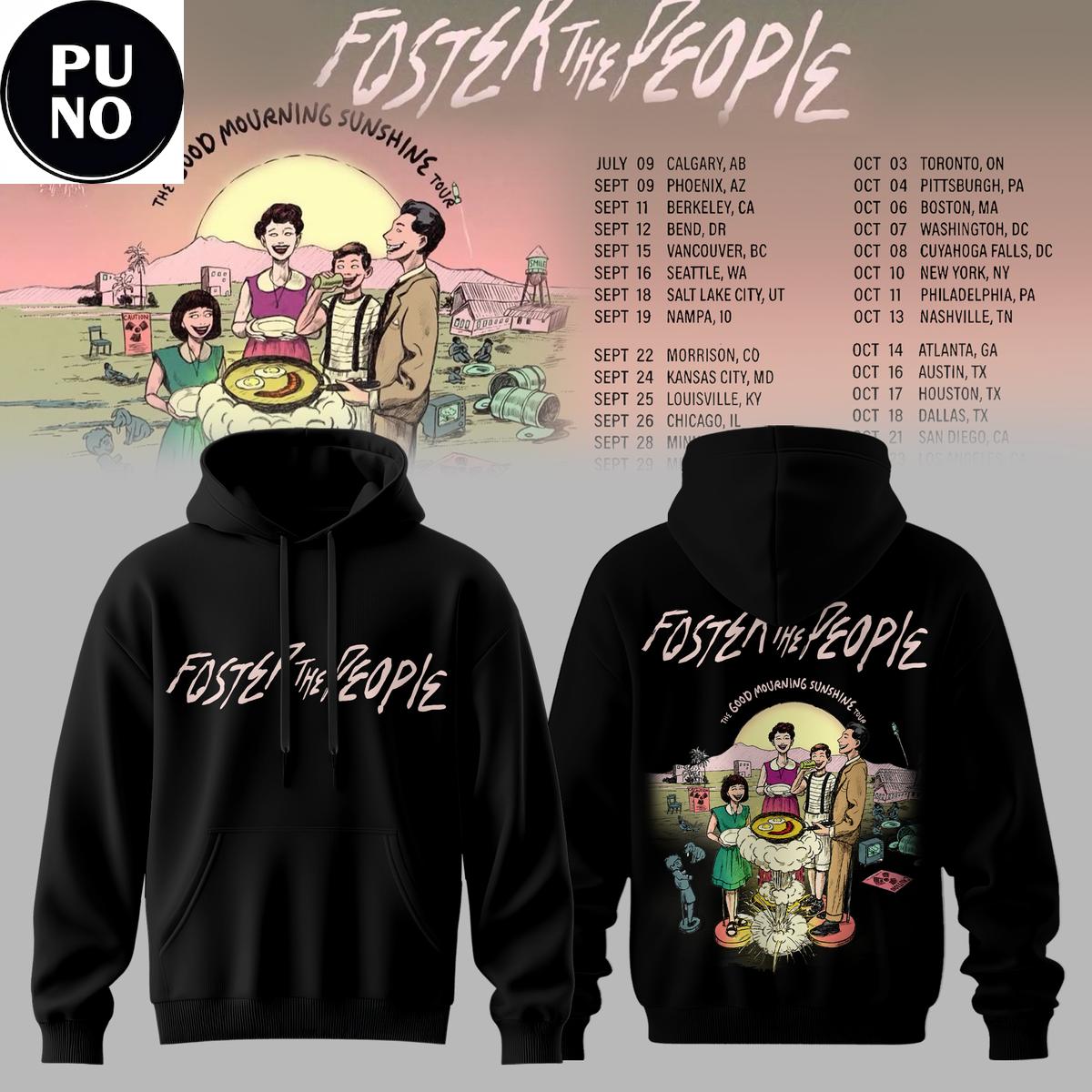 Foster The People The Good Mourning Sunshine Tour 2026 Hoodie T-Shirt