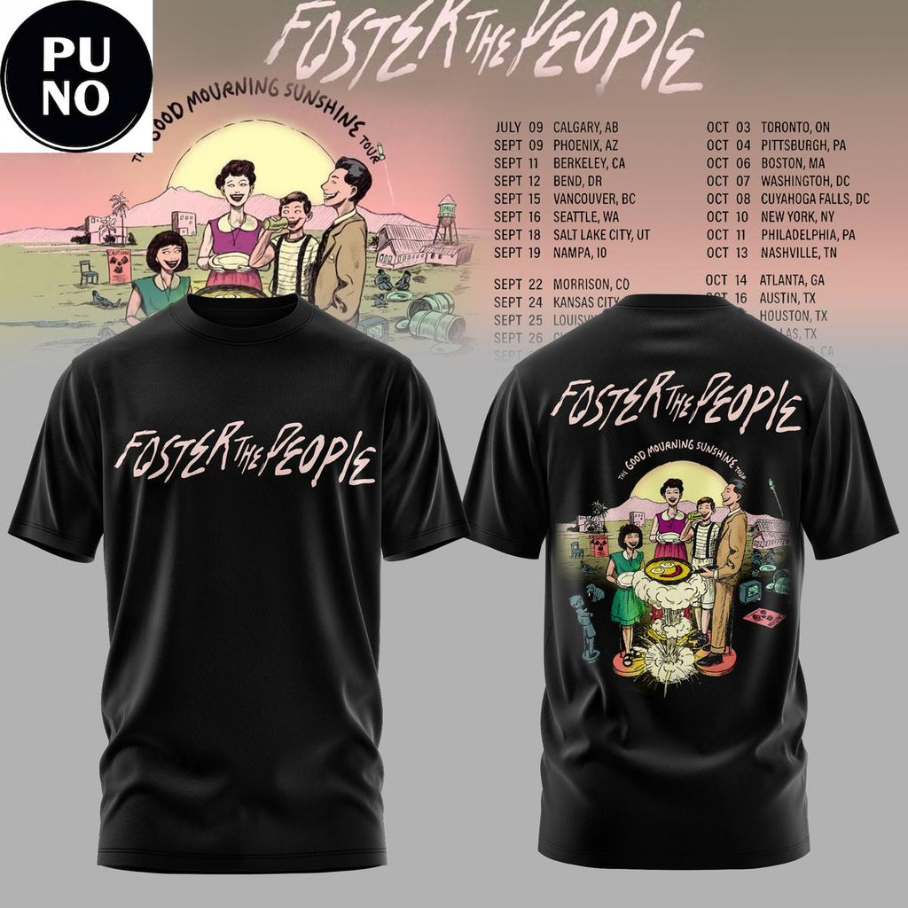 Foster The People The Good Mourning Sunshine Tour 2026 Hoodie T-Shirt