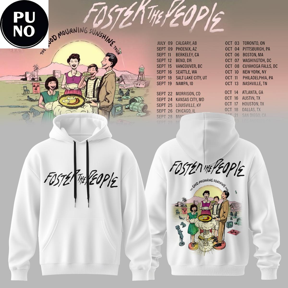 Foster The People The Good Mourning Sunshine Tour 2026 Hoodie T-Shirt
