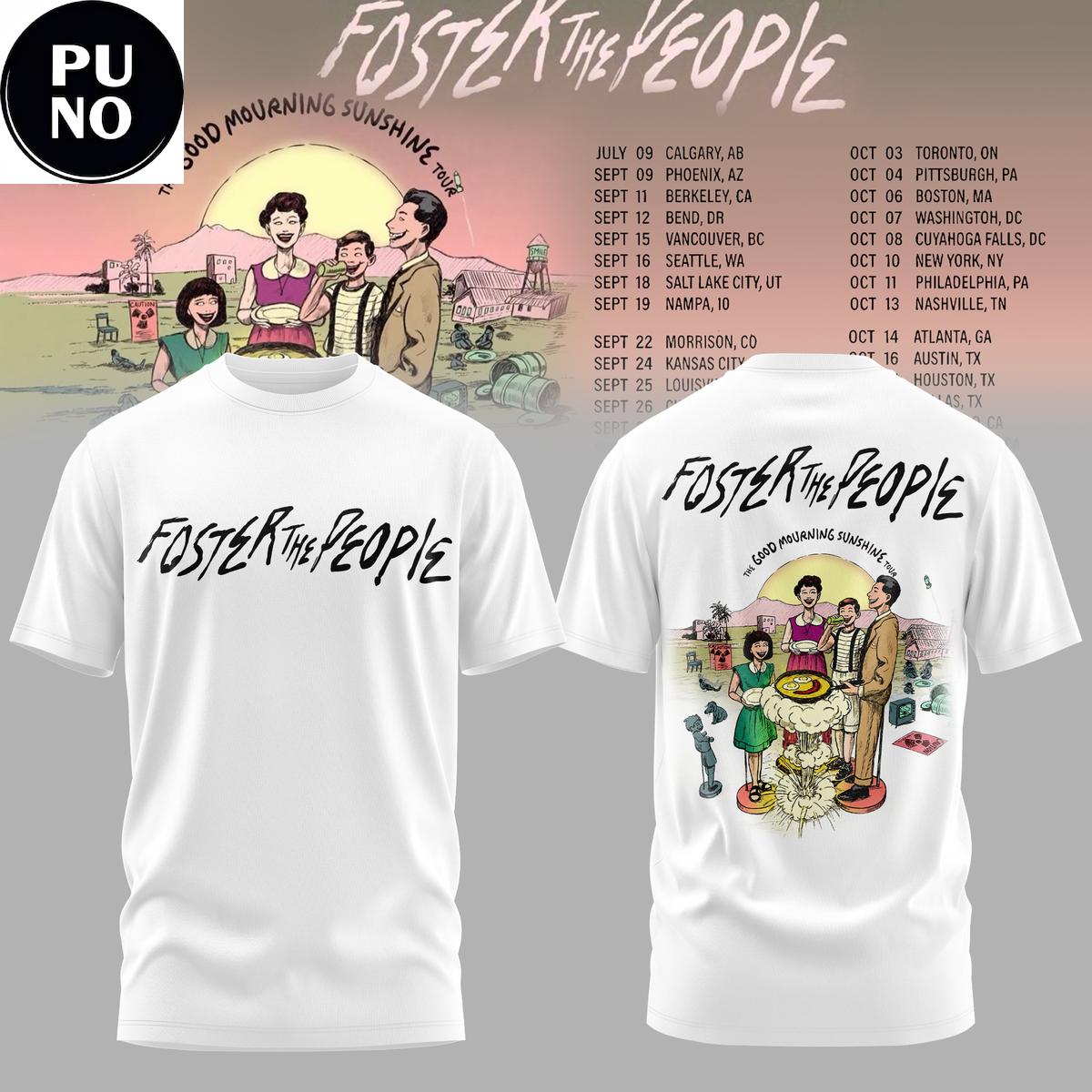 Foster The People The Good Mourning Sunshine Tour 2026 Hoodie T-Shirt