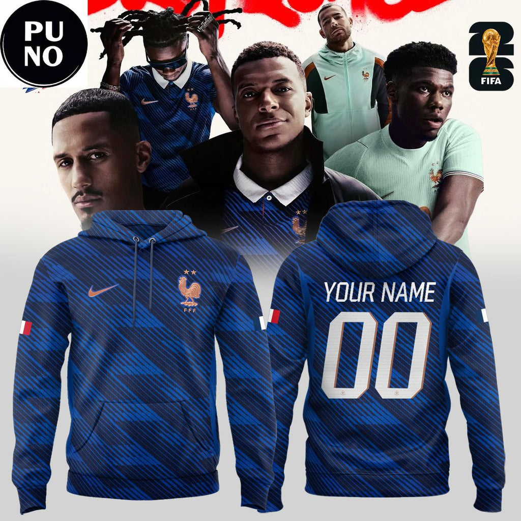 France Soccer Team FIFA World Cup 2026 Personalized Hoodie T-Shirt