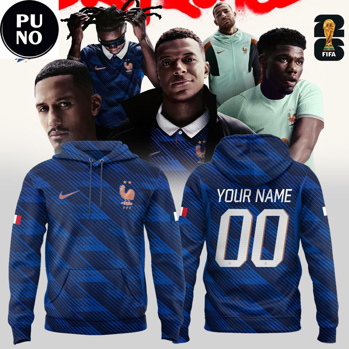 France Soccer Team FIFA World Cup 2026 Personalized Hoodie T-Shirt