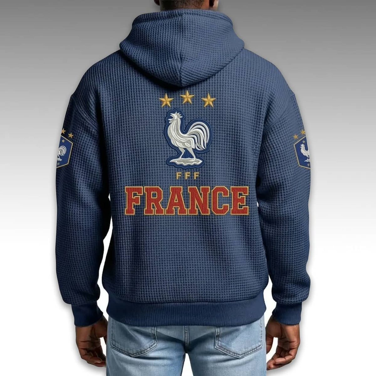 France World Cup 2026 Waffle Quarter Zip Hoodie