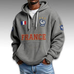 France World Cup 2026 Waffle Quarter Zip Hoodie