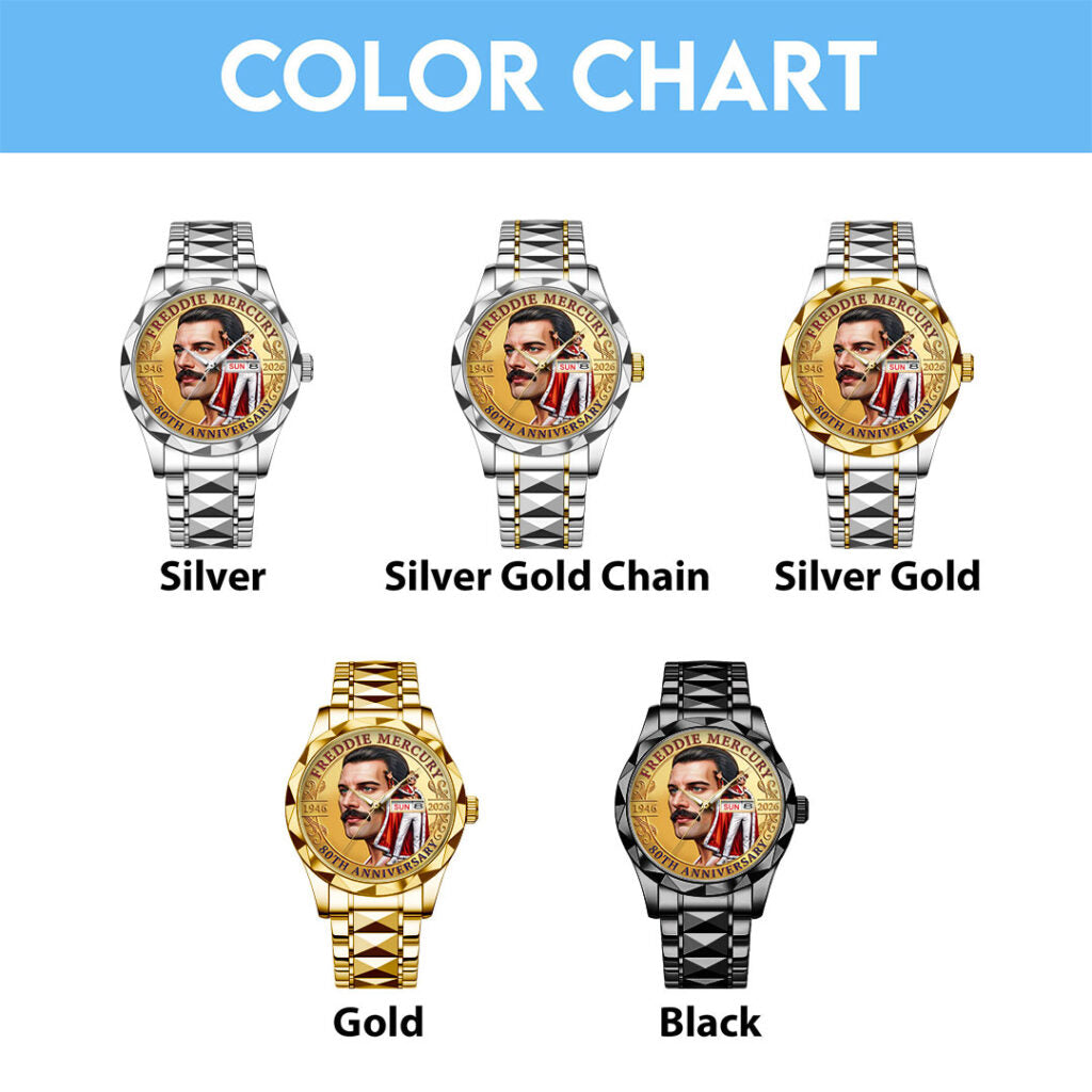 Freddie Mercury 80th Anniversary 2026 Alloy Luxury Quartz Watch - TMTHU5398