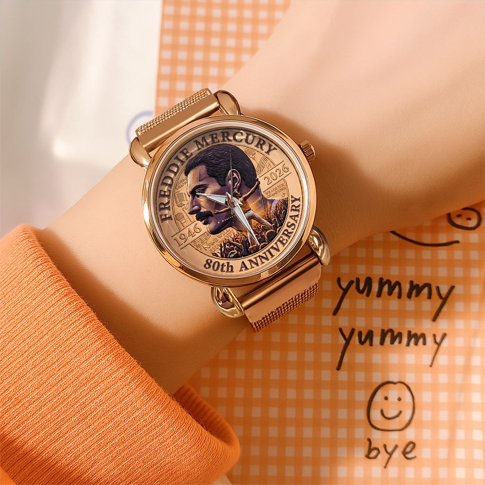 Freddie Mercury 80th Anniversary 2026 Mesh Strap Quartz Watch - TMTHU5535