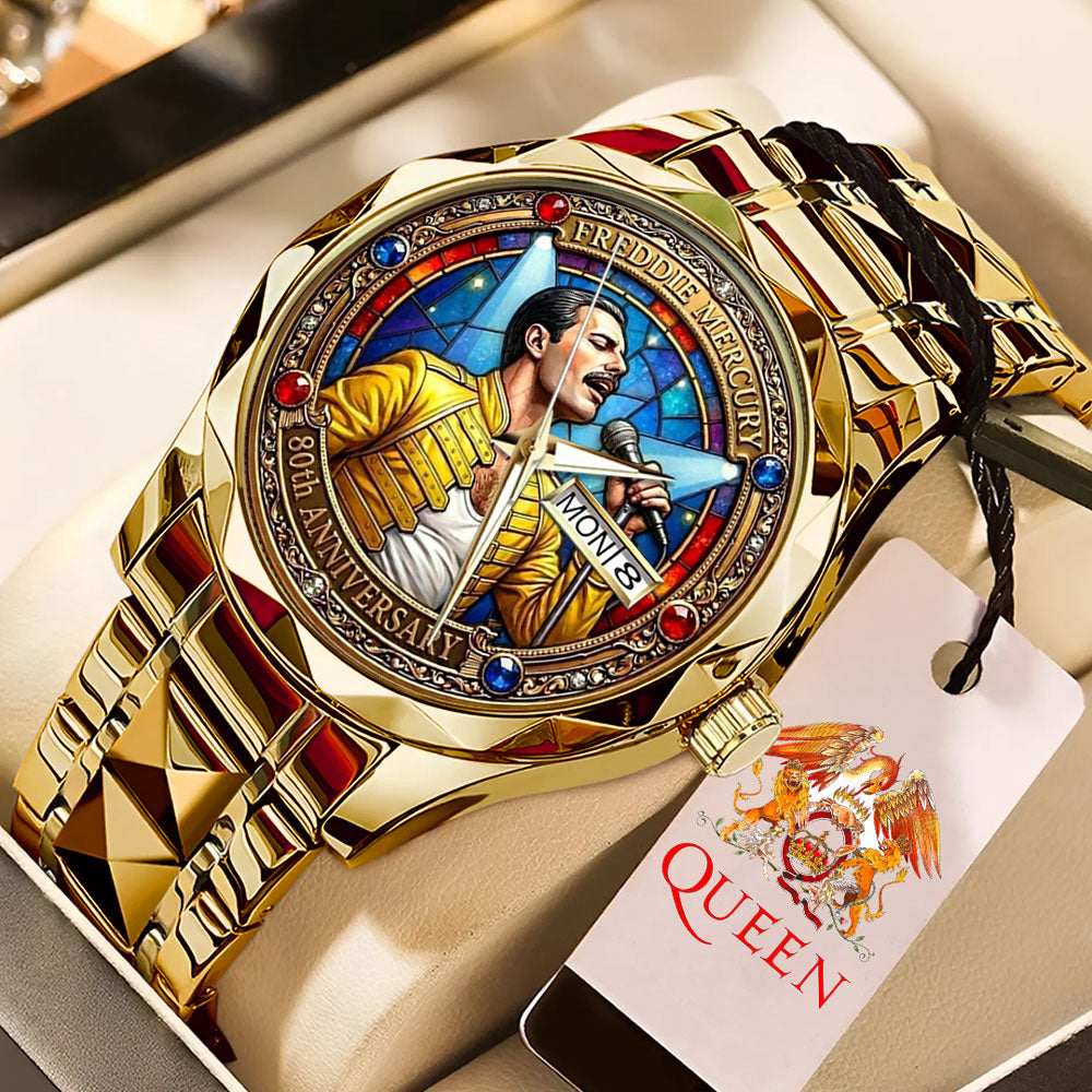 Freddie Mercury 80th Anniversary Alloy Luxury Quartz Watch - TMTHU3179