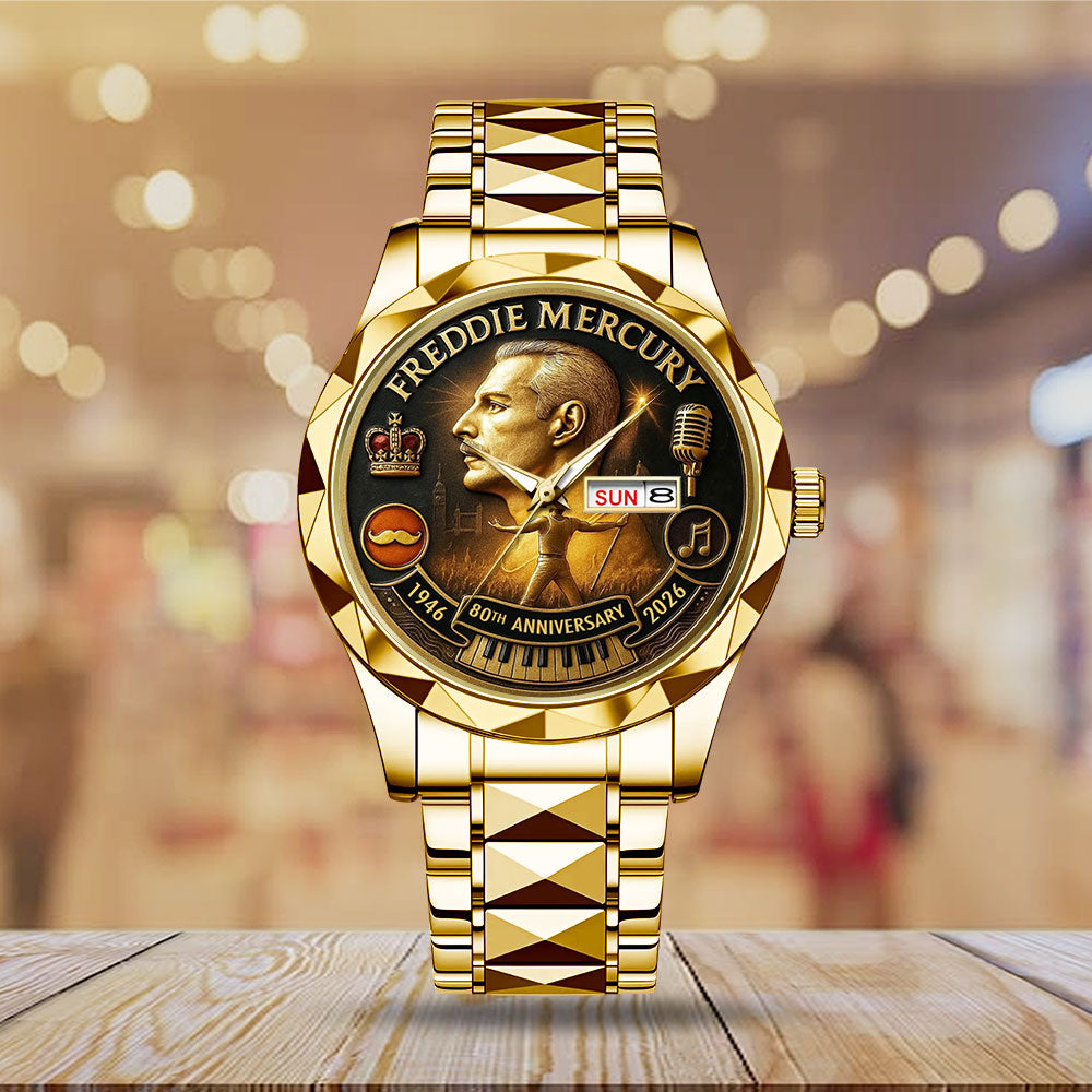 Freddie Mercury 80th Anniversary Alloy Luxury Quartz Watch - MAITM14146
