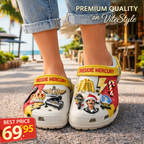 Freddie Mercury Crocs with Charms