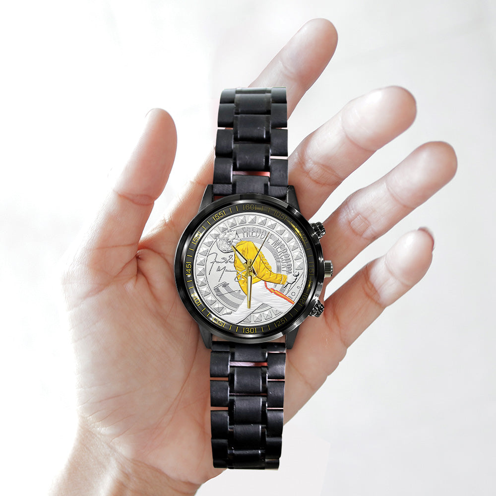 Freddie Mercury Black Stainless Steel Watch - TANTN18764