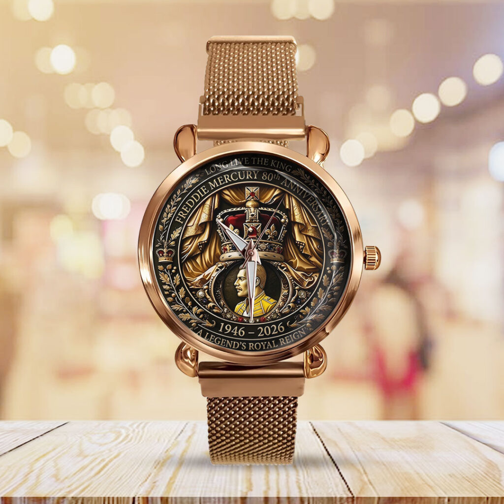 Freddie Mercury 80th Anniversary Mesh Strap Quartz Watch - TMTHU5503