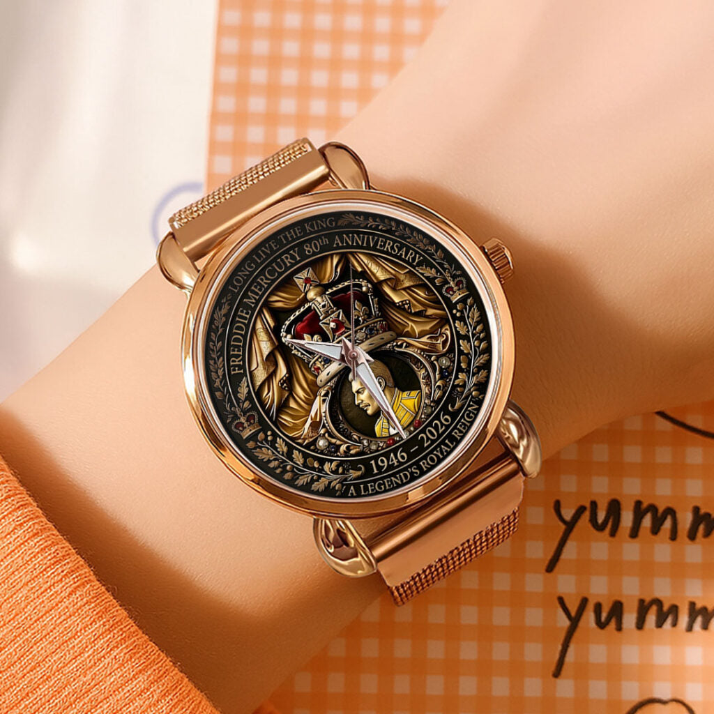Freddie Mercury 80th Anniversary Mesh Strap Quartz Watch - TMTHU5503