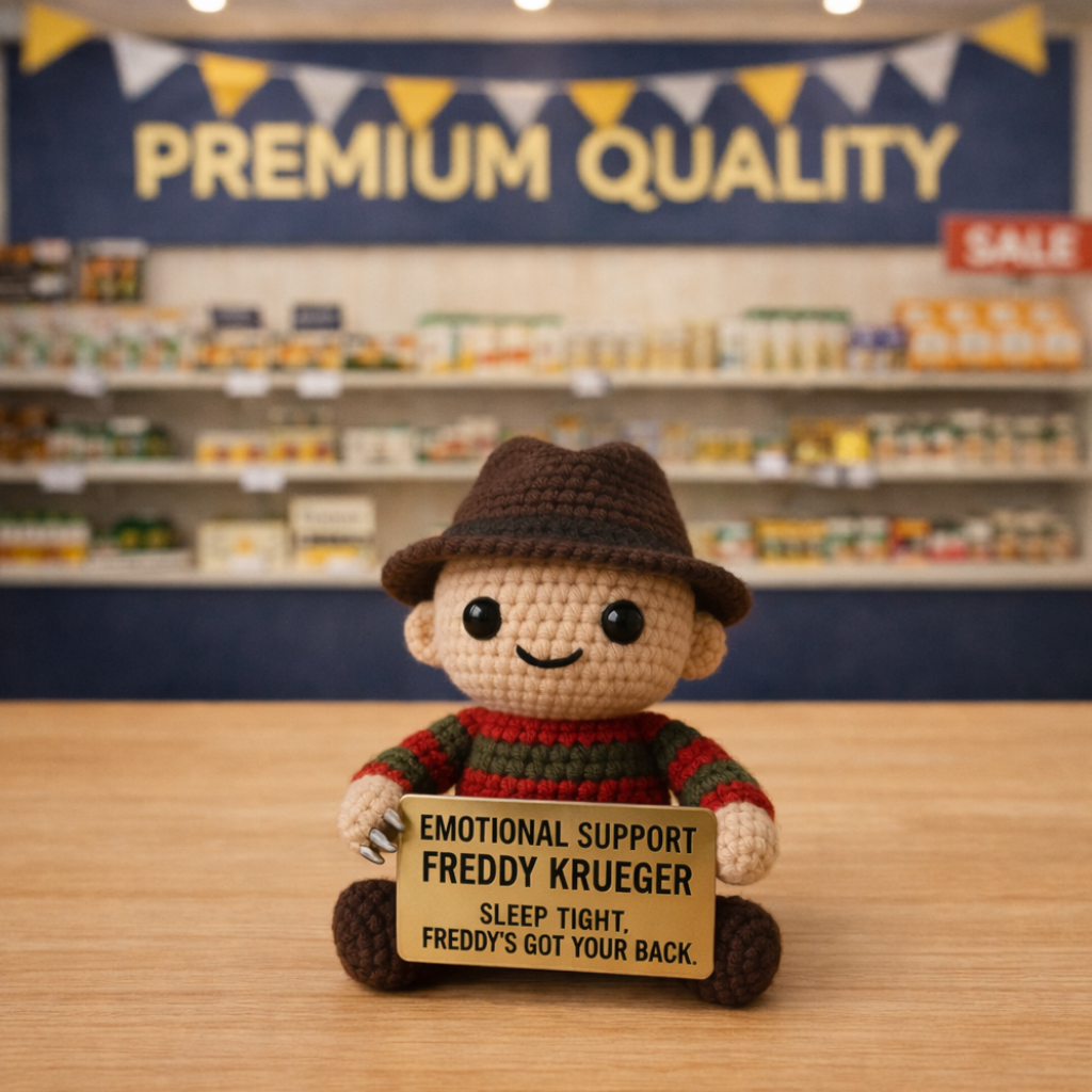 Freddy Krueger Crochet Emotional Support Doll