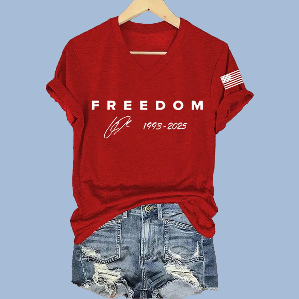 Freedom Charlie Kirk Red Shirt