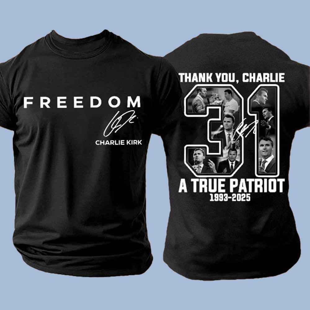 Freedom Thank You Charlie A True Patriot Red Shirt