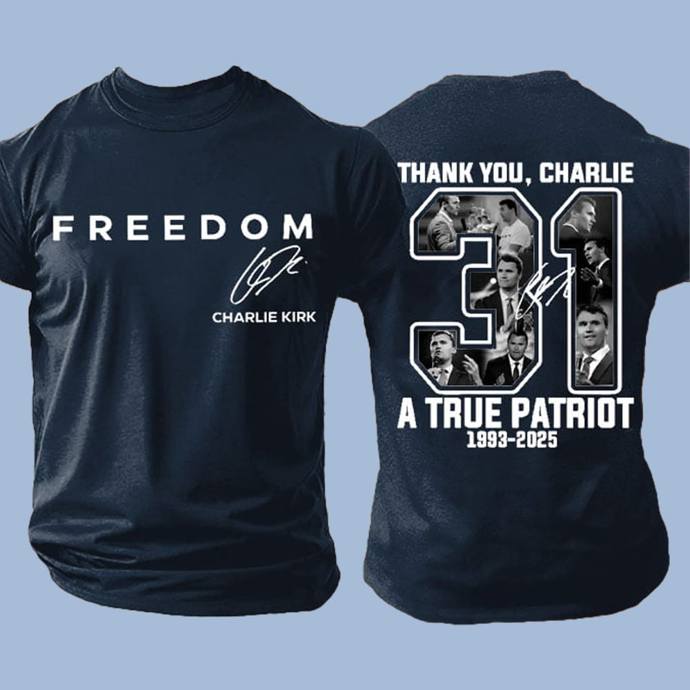 Freedom Thank You Charlie A True Patriot Red Shirt