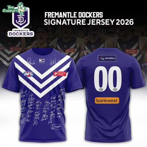 Fremantle Dockers 2026 Signed Tshirt