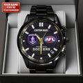 Personalized Fremantle Dockers Black Stainless Steel Watch - TANTN24914