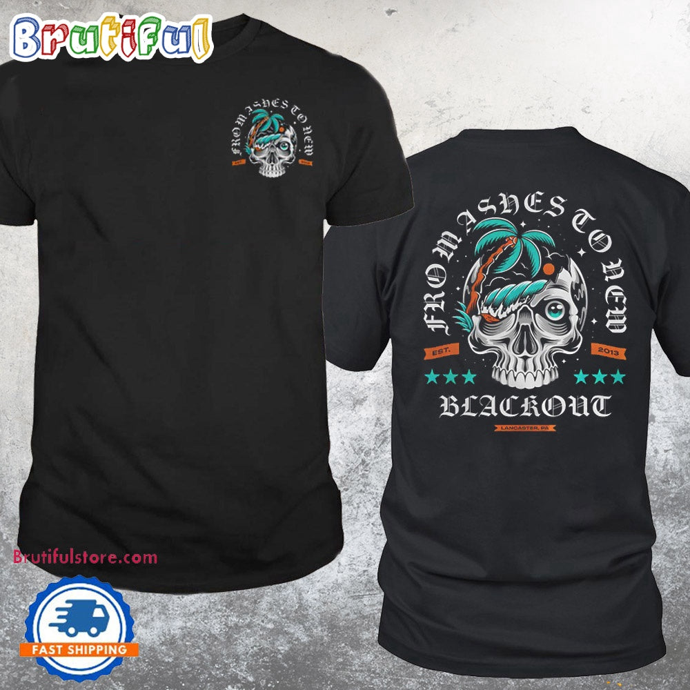 From Ashes To New Summer Tour Special Skull T Shirt