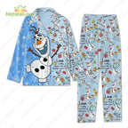 Frozen Christmas Olaf? Let It Go Snowman Christmas Pajamas